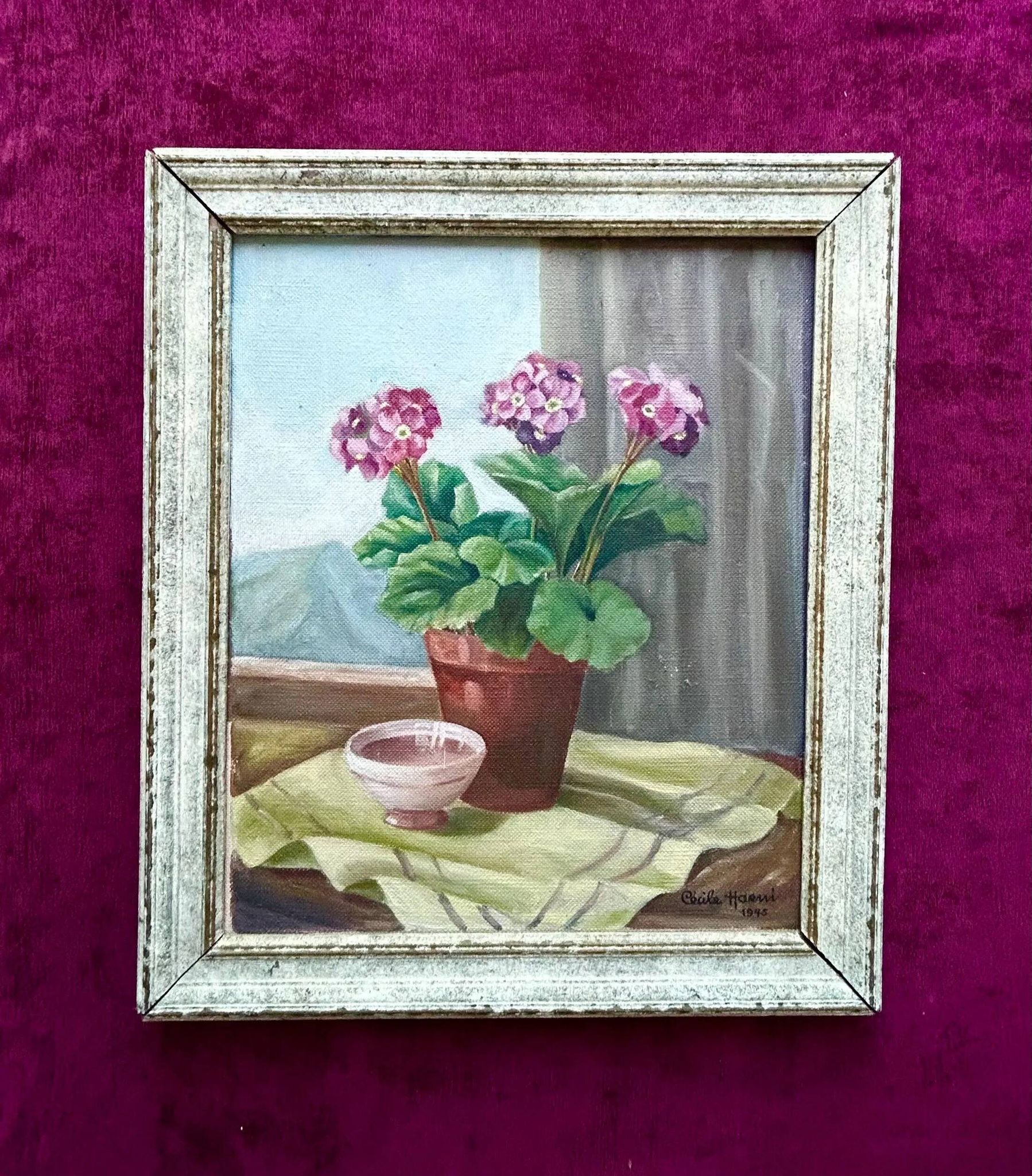 Bouquet d'hortensias Nature morte Peinture à l'huile