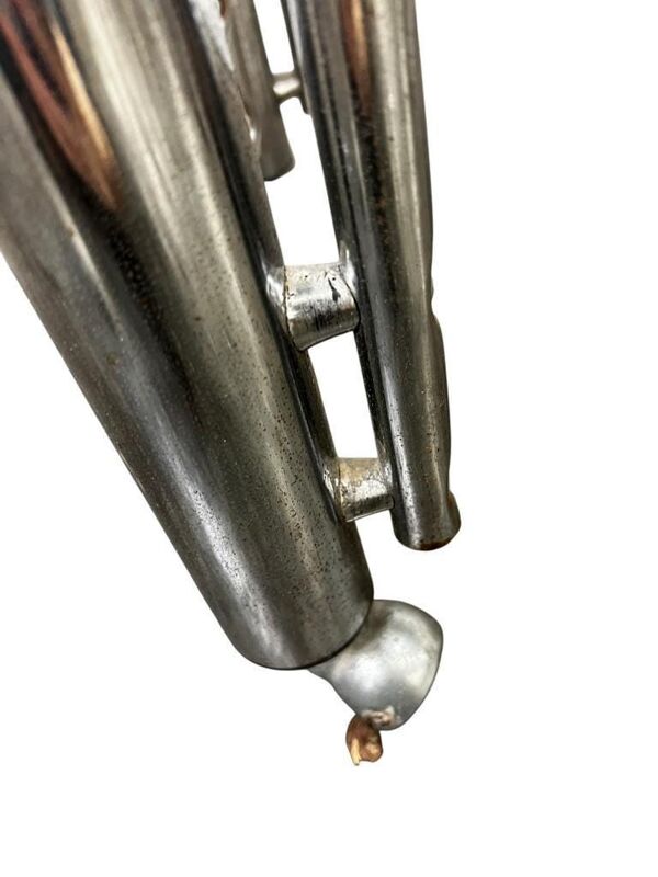 Meuble étagère vintage chromé / meuble audio / meuble TV