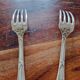 Christofle - 4 dessert forks silver-plated - Chrysanthèmes model