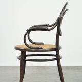 Very charming, elegant, vintage bentwood design bistro chair with comfortable armrests