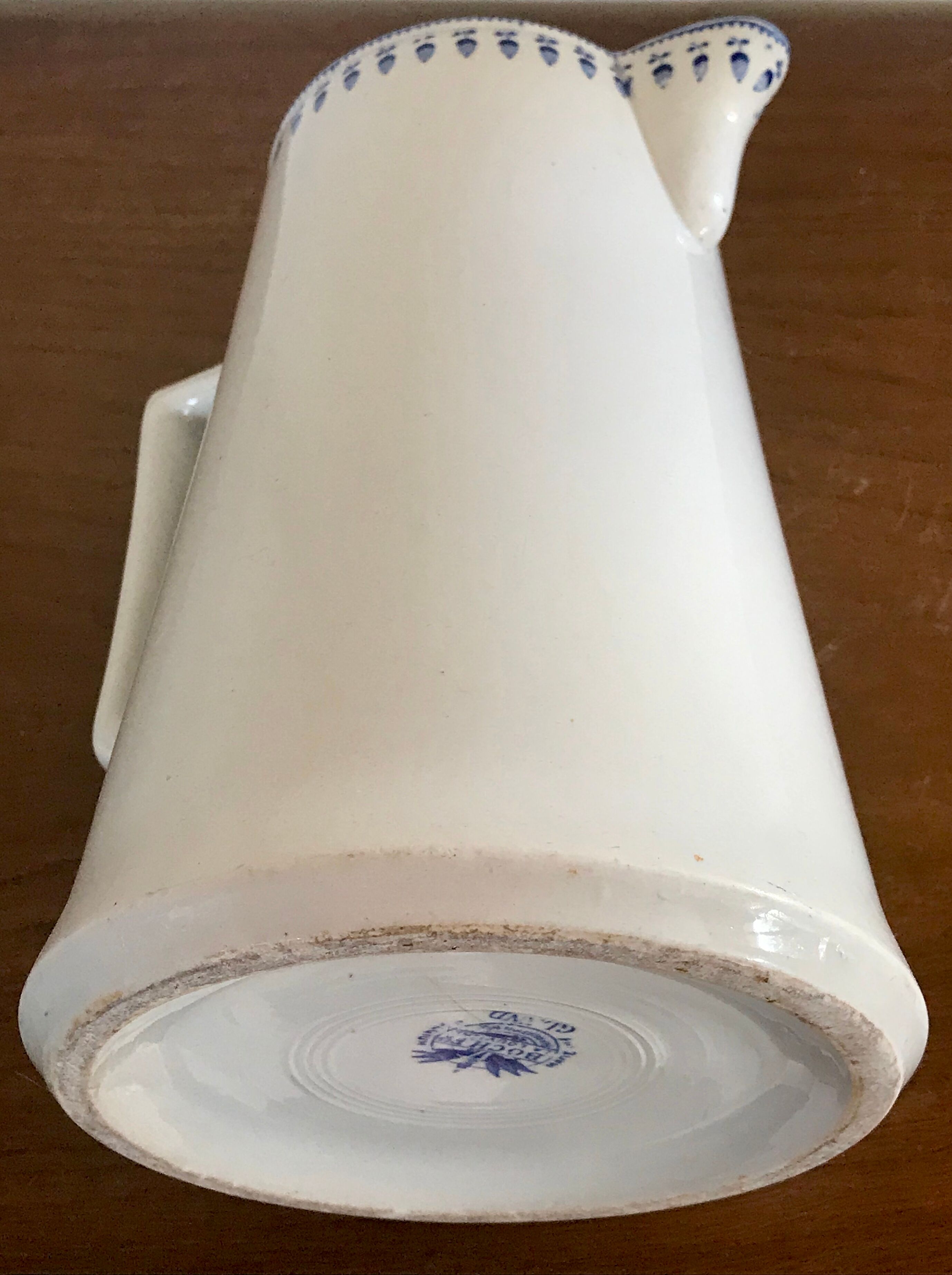 Old ceramic jug Boch Frères