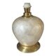 Capiz shell lamp and vintage brass