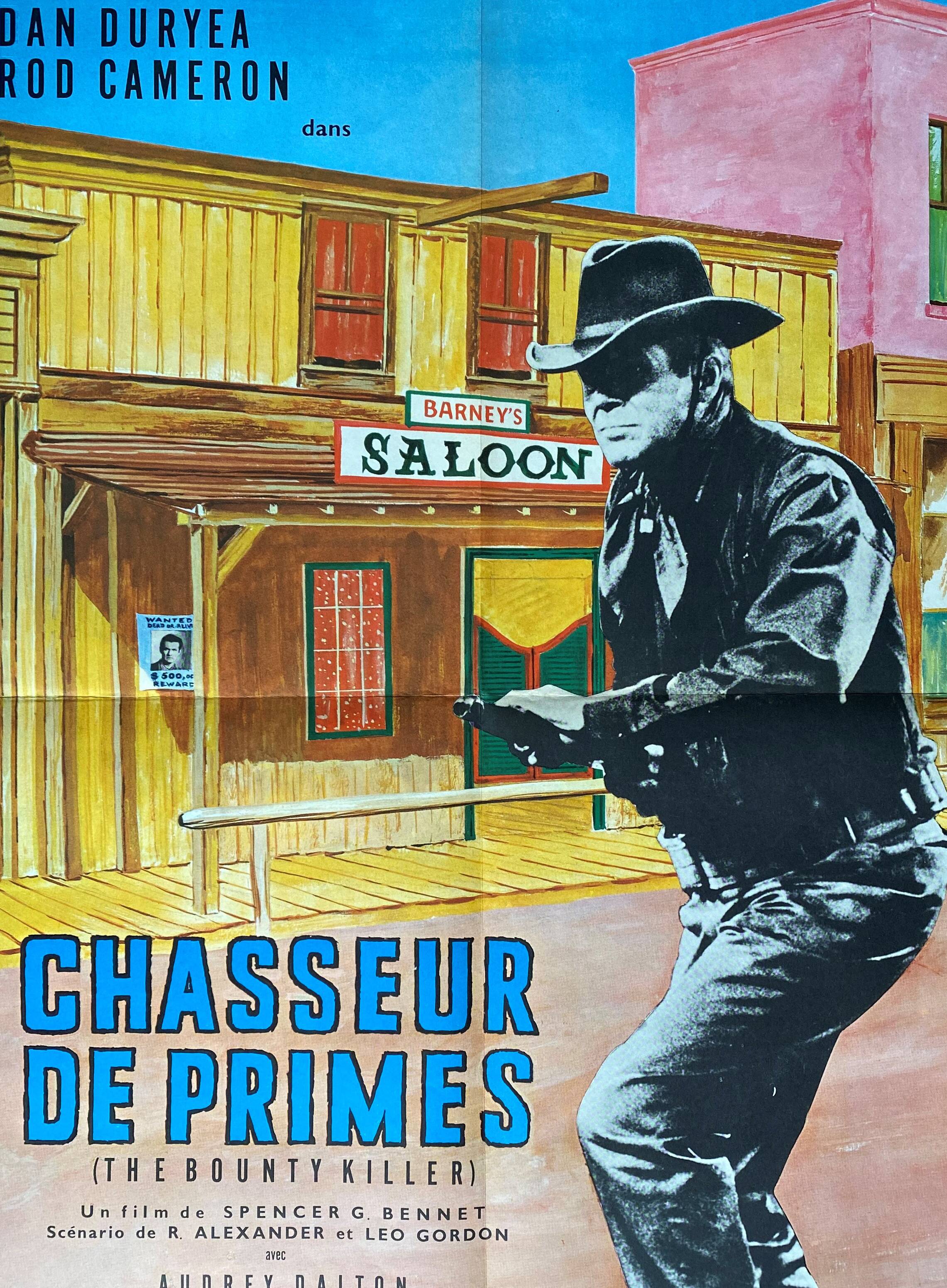 Original movie poster "Bounty Hunter" Rod Cameron 60x80cm 1965
