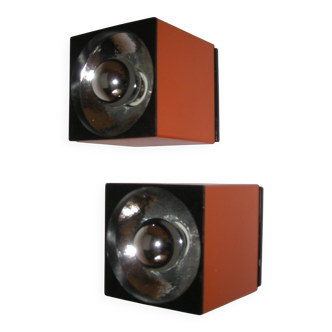 Pair of wall lights from the 1970s.