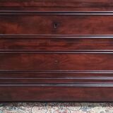 Grand meuble de métier 8 tiroirs en acajou époque Napoléon III