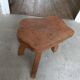 Vintage wooden tripod stool