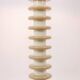 Lampadaire en bois laqué blanc et beige. Années 1980-90