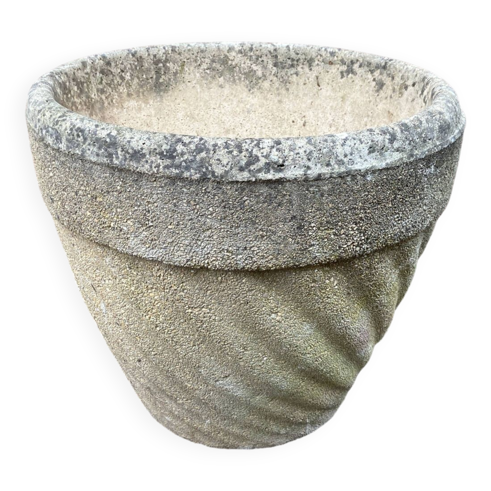 Reconstituted stone planter