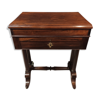 Table de toilette empire en noyer