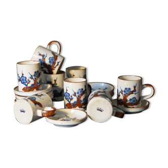 Ensemble 8 tasses et sous tasses