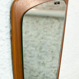 Asymmetric mirror teak 37x76cm