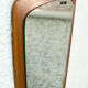Asymmetric mirror teak 37x76cm
