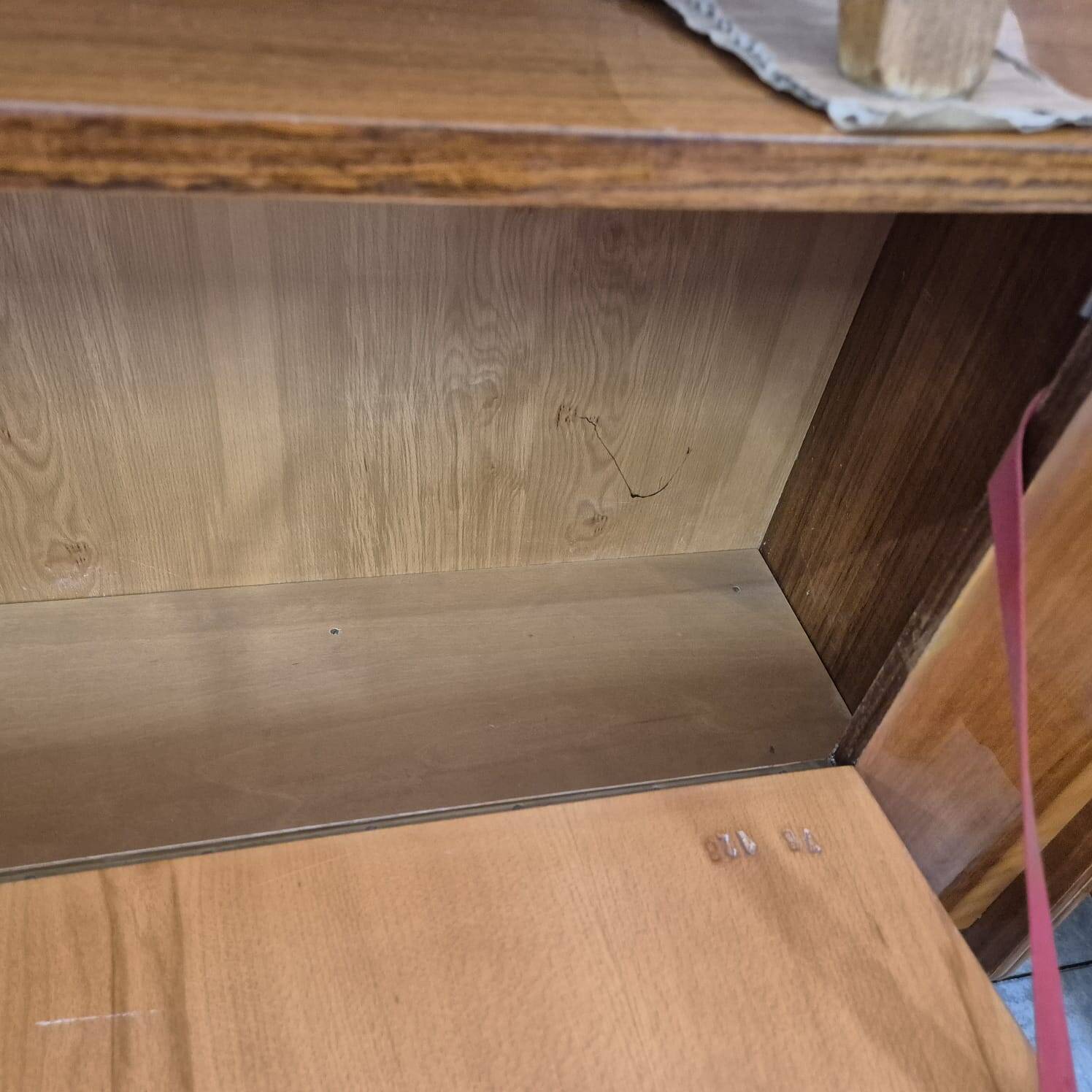 Vintage walnut sideboard, chest of drawers by František Jirák, 1970s, Czechoslovakia