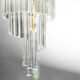 Cascade chandelier glass paolo venini 80s vintage modern