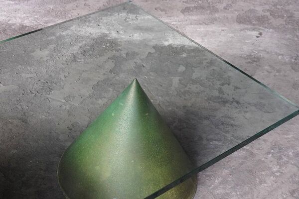 Table basse vintage Kono par Massimo et Lella Vignelli pour Casigliani, Italie, années 1980.