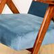 Fauteuil B-310 VAR en velours bleu mer - 2 pièces disponibles