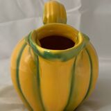 Green and yellow polychrome melon pitcher 1960