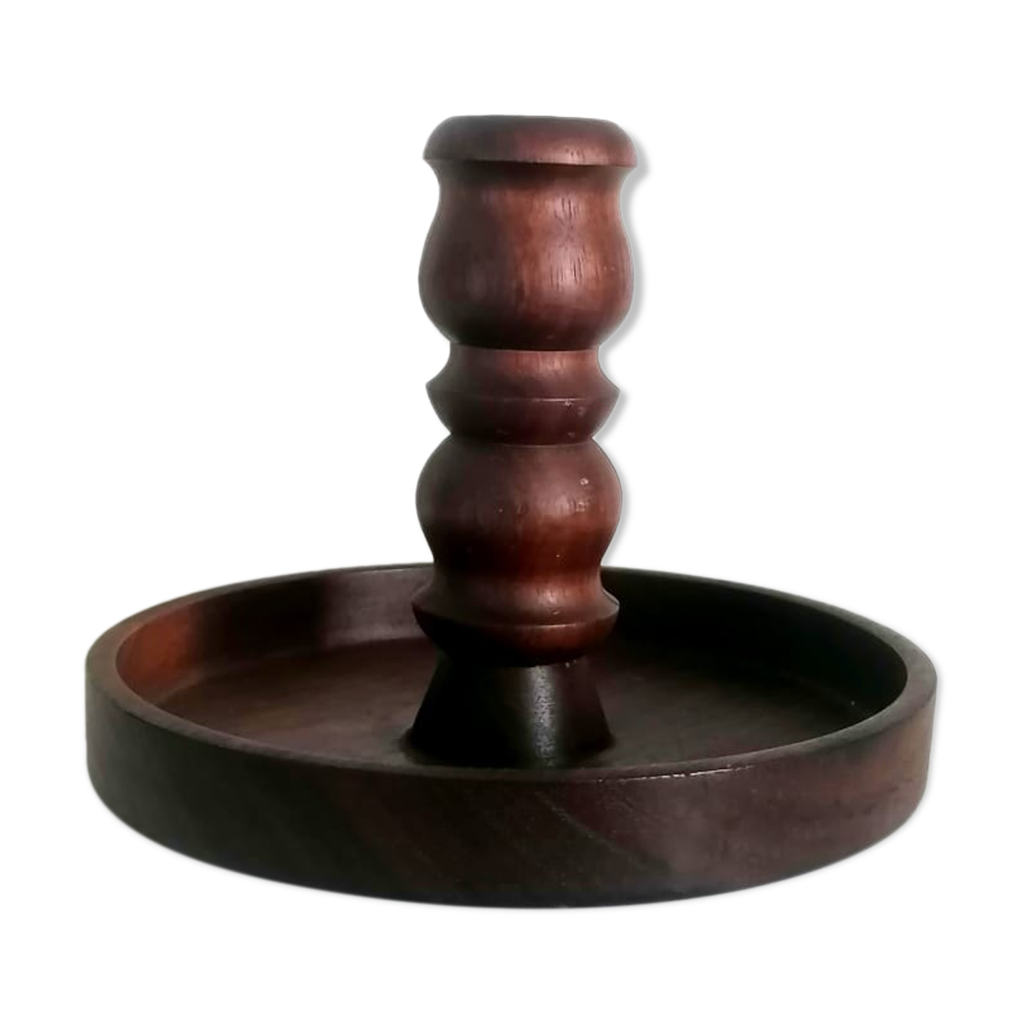 Vintage wooden candle holder
