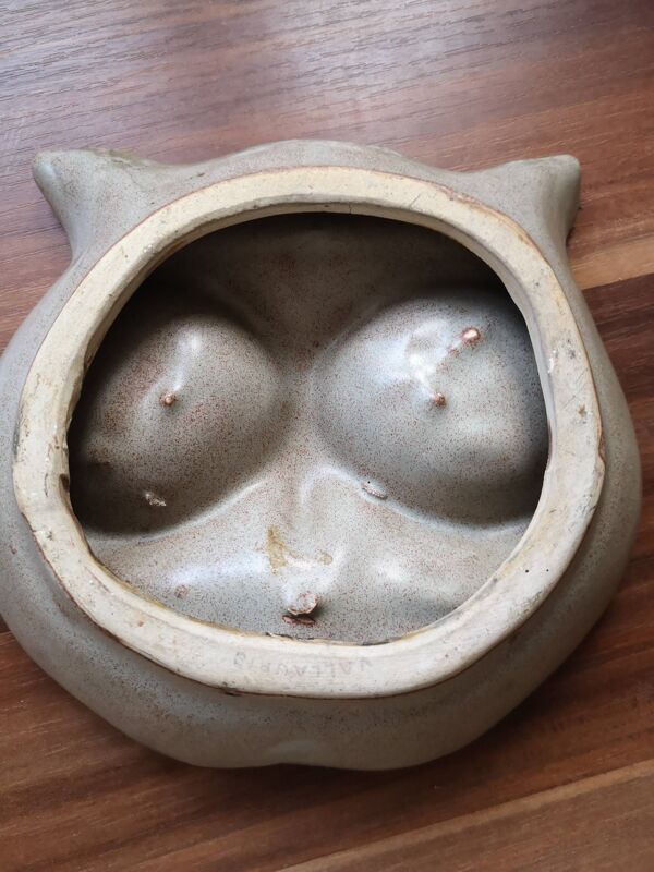 Plat chouette ceramique Vallauris