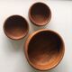 Trio plat wood teak