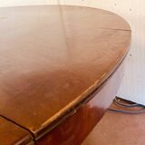 Napoleon III dining table in mahogany and 19th century veneer