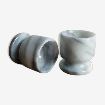 Pair of marble coquetiers