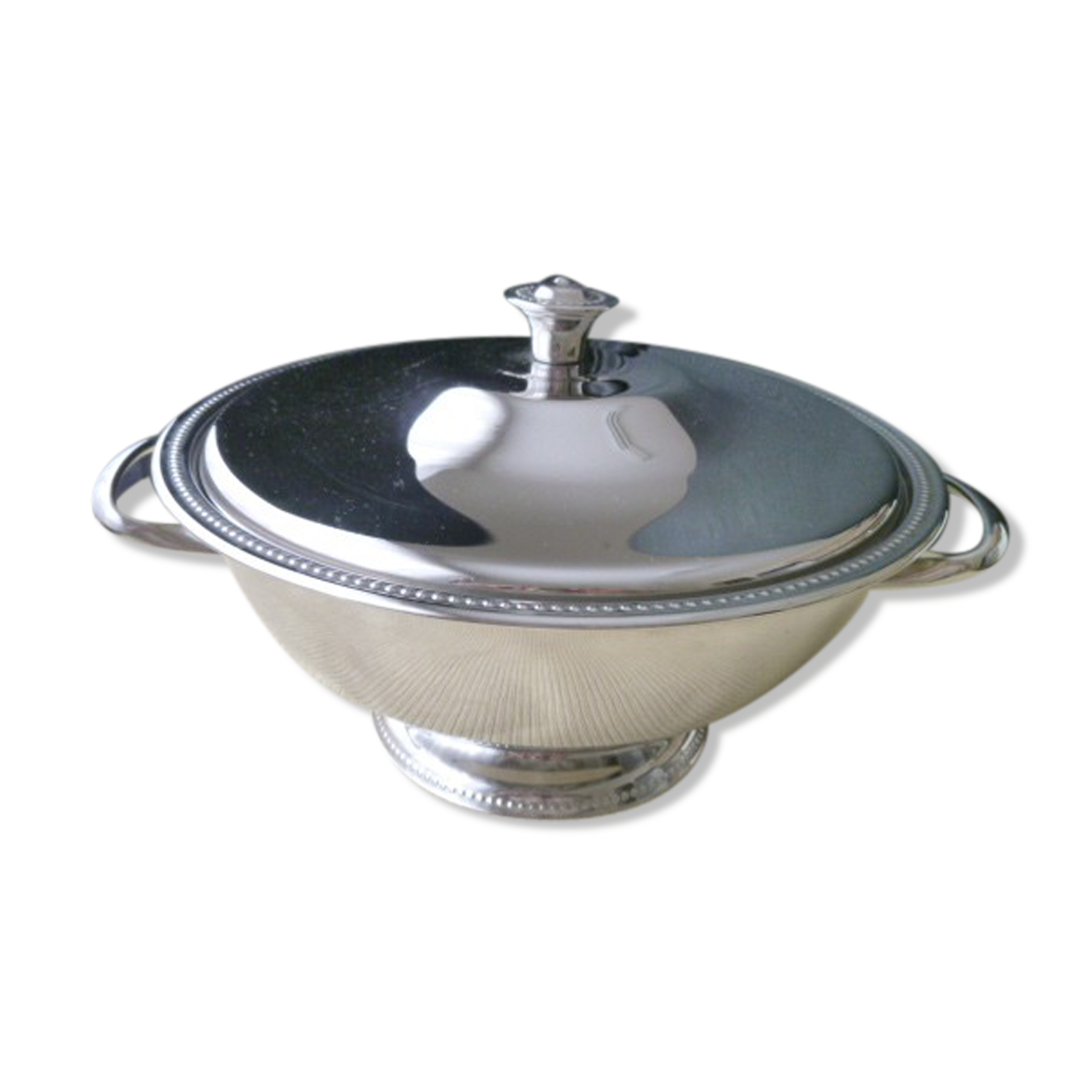 Soup bowl or vegetable in solid stainless steel Guy Degrenne