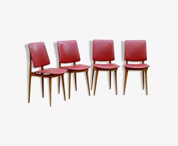 4 chairs Baumann Model Nadia 955 vintage 1960