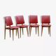 4 chairs Baumann Model Nadia 955 vintage 1960