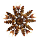 Italian floral ceiling light in gilded metal, 1970s.