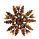 Italian floral ceiling light in gilded metal, 1970s.