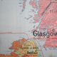 Map British Islands United Kingdom vidal lablache 60s