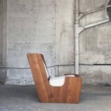 Brutalist armchair