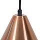 Mid-century cone pendant lamp / copper / aluminium / Danish modern design / 1960s