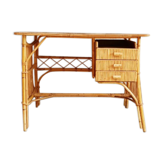 Vintage rattan desk