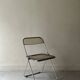 Folding chair in plexiglass and chrome, Plia model by Giancarlo Piretti ed. Castelli, design 1970