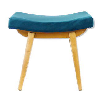 Mid century stool in oak, czechoslovakia 1960s