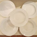5 mismatched plates Gien, Digoin, Moulin des Loups, Saint Amand