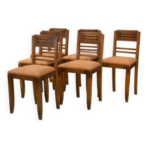 ensemble de 6 chaises - brutalistes