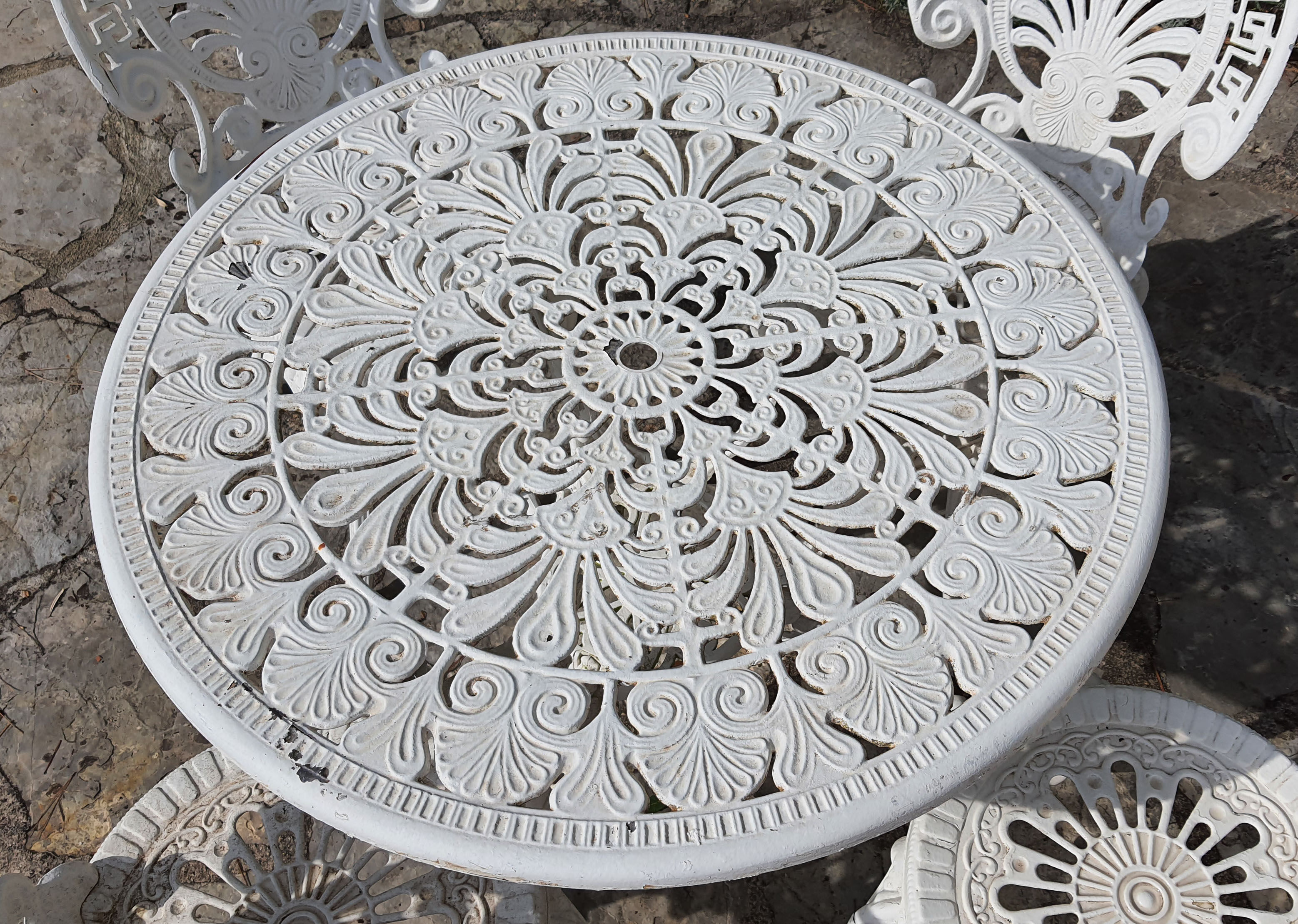 Cast iron garden furniture
