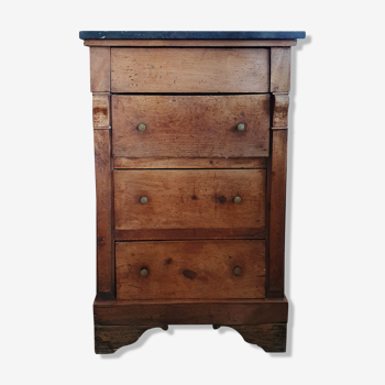 Empire period chestnut chest of drawers