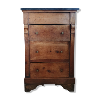 Empire period chestnut chest of drawers