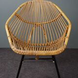 Rattan armchair by Rohé Noordwolde