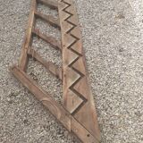 Old oak staircase balustrade with Louis XIII scrolled balusters