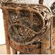 Peacock Emmanuelle high wing back wicker throne armchair