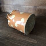 Rustic polka dot pot