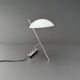 "girasole" lamp by de majo in chrome and opaline, italy 1990