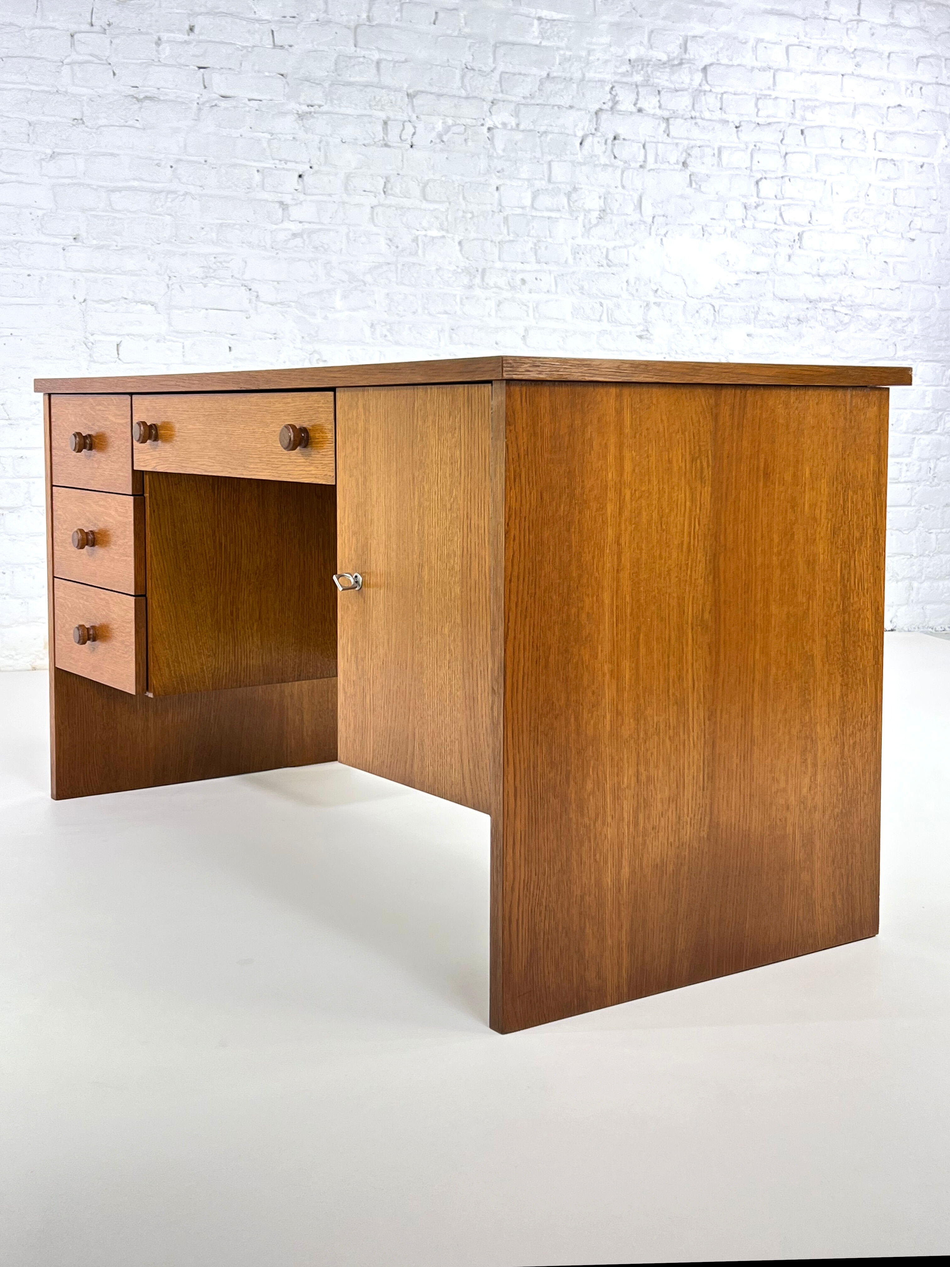 60s oak office