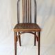 Bistro chair with curved wood by Wojciechow No. 644, not Thonet.