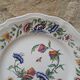 Plate Sarreguemines France model Rouen decoration flowers and insects 25.5cm